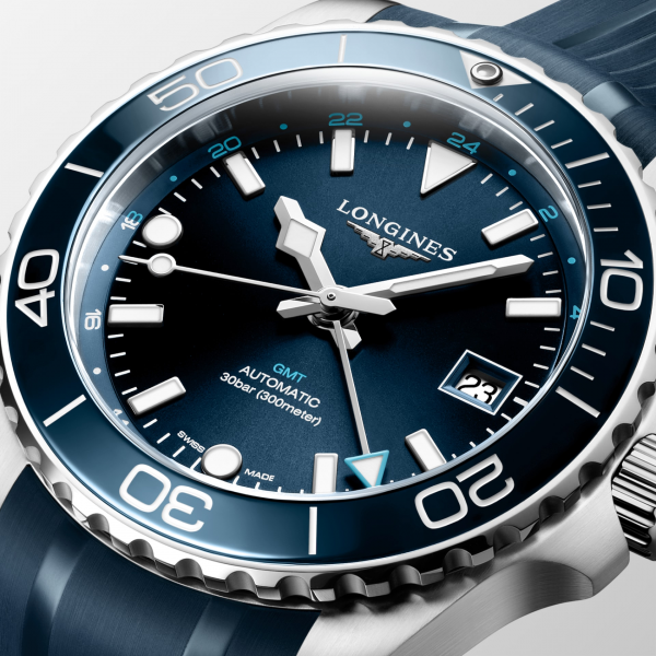 HydroConquest GMT Automatic Ø 41 mm L3.790.4.96.9