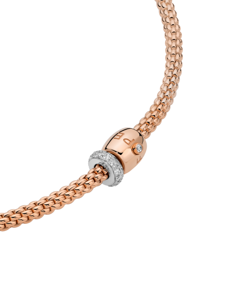 Fope Prima Flex it Rosegold Halskette mit Diamanten 07F08CX_PB_R_BRX