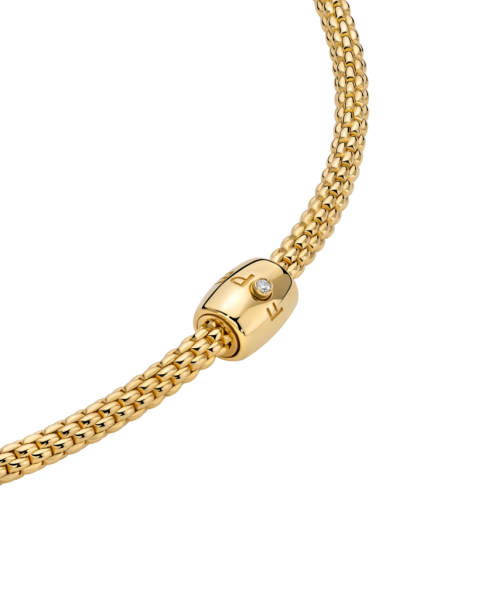 Fope Prima Flex it Gelbgold Halskette mit Diamant 07F08CX_BB_G_XGX