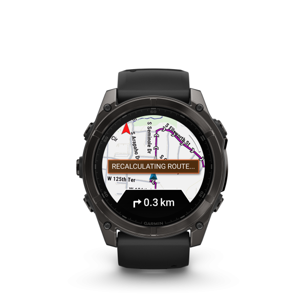 Garmin fēnix 8 - 51 mm AMOLED Sapphire Schwarz/Carbongrau Titan DLC 010-02905-21