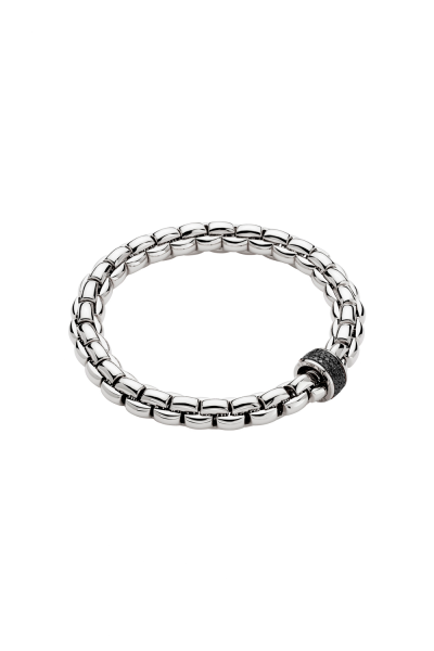 Fope Eka Flex it Weißgold Armband mit schwarzen Diamanten 60411BX_PN_B_X1X