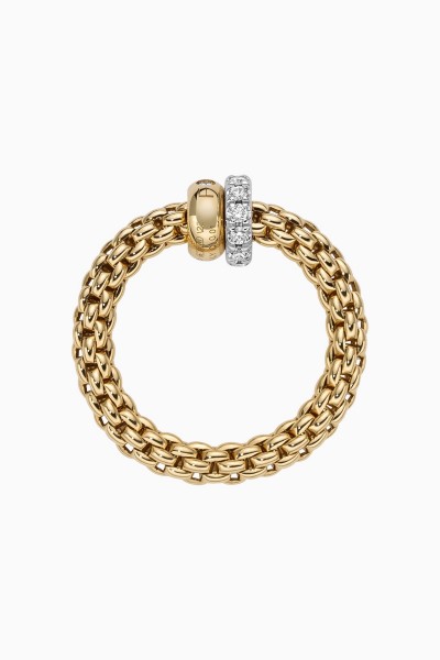 Fope Solo Flex it Gelbgold Ring mit Pavébesatz 62408AX_PB_Y_BYX