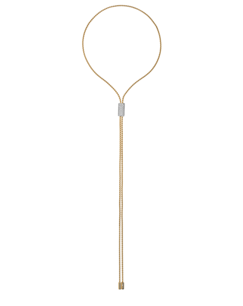 Fope Aria Gelbgold Slider Halskette mit Diamant-Pavé 89503CX_BB_B_BBX_090