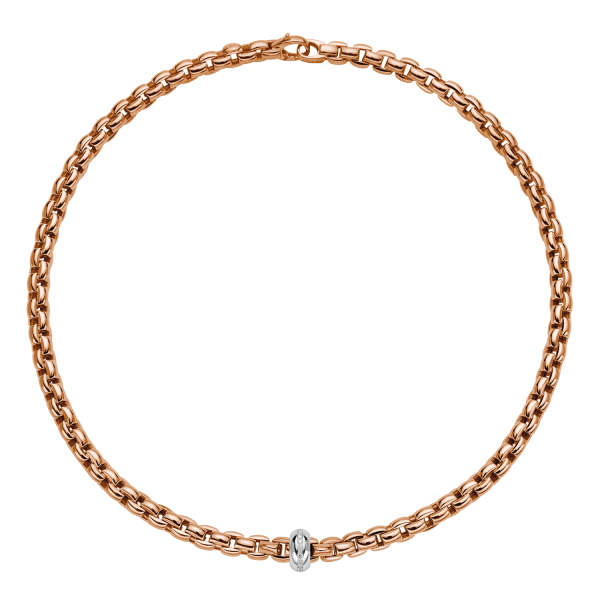 Fope Eka Anniversario Flex it Roségold Halskette mit Diamanten 70705CX_BB_R_XBX