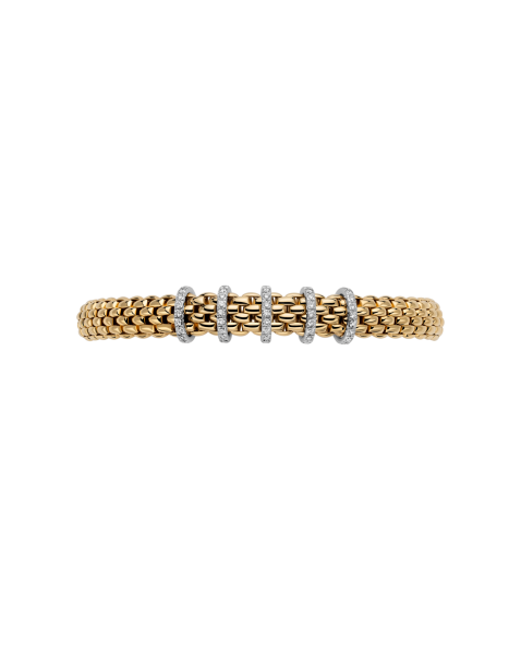 Fope Vendôme Flex it Gelbgold Armband mit Diamant-Pavé 59302BX_PB
