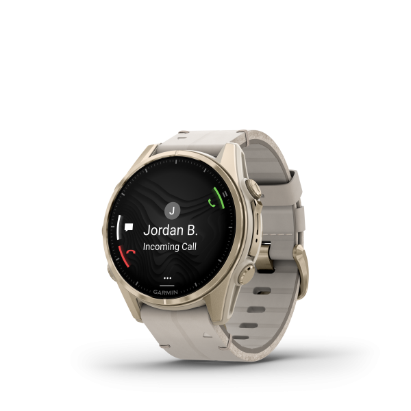 Garmin fēnix 8 - 43 mm AMOLED Sapphire Nebelgrau/Softgold 010-02903-40