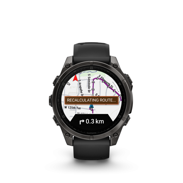 Garmin fēnix 8 - 47 mm AMOLED Sapphire Schwarz/Carbongrau Titan DLC 010-02904-21