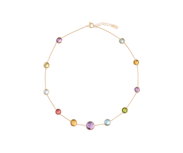 Marco Bicego Jaipur Color Halskette aus Gold mit bunten Edelsteinen CB2710_MIX01_Y_02 bei Juwelier Hungeling