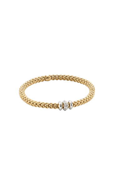 Fope Solo Flex it Gelbgold Armband mit Diamanten 653B BBR