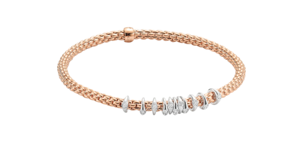 Fope Prima Flex it Roségold Armband mit Diamanten 74708BX_BB