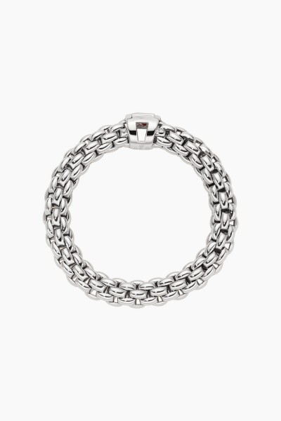 Fope Souls Flex it Weissgold Ring mit rosa Saphir 09E08AX_B3_B_XBX_00S