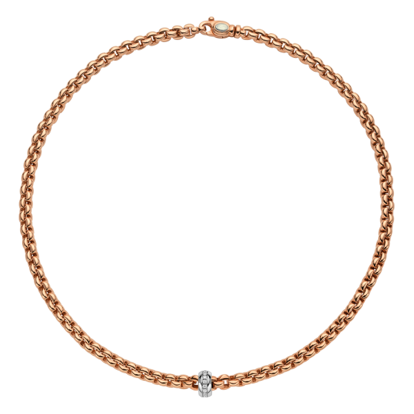 Fope Flex it Eka Roségold Halskette mit Diamanten 72110CX_BB_R_XBX