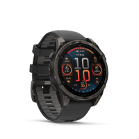 Vorschau: Garmin fēnix 8 - 47 mm Vorschau: Garmin fēnix 8 - 47 mm AMOLED Sapphire Schwarz/CarbongrauTitan DLC 010-02904-21 bei Juwelier Hungeling