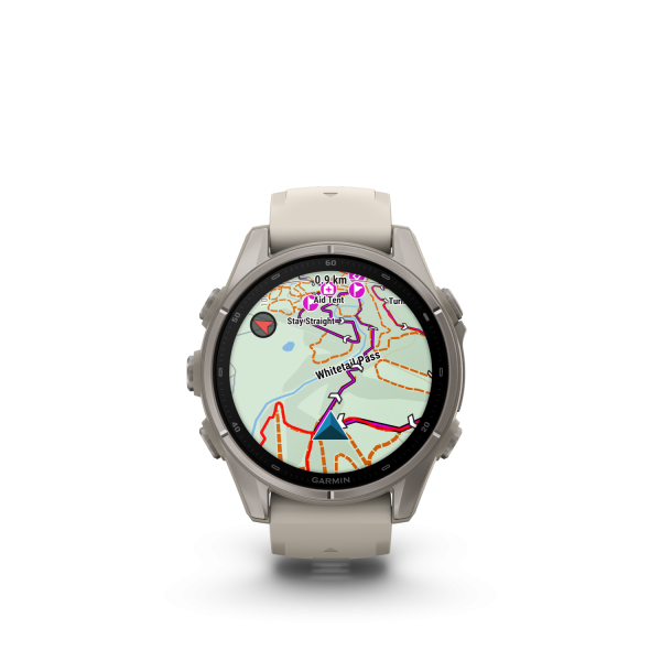 Garmin fēnix 9 - 43 mm Nebelgrau Titan 010-04761-01