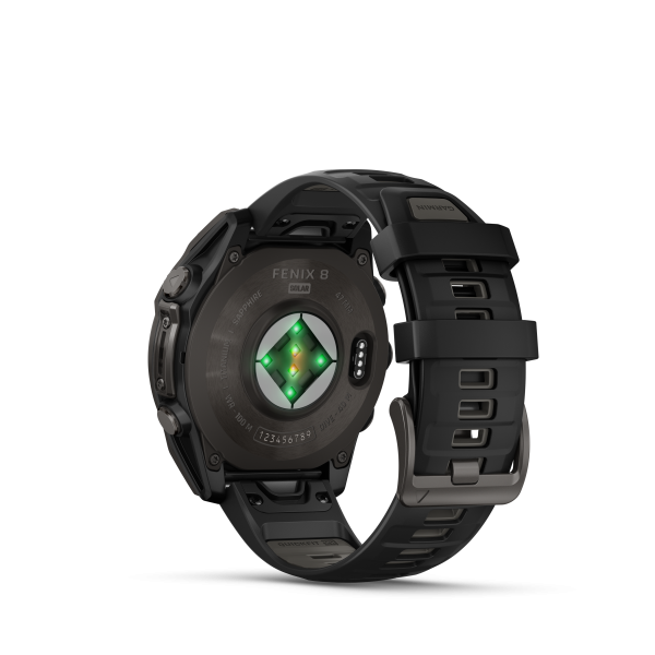 Garmin fēnix 8 - 47 mm Solar Sapphire Graphit/Carbongrau Titan DLC 010-02906-11