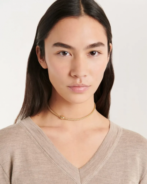 Fope Eka Flex it Gelbgold Halskette mit Diamant 07F01CX_BB_G_XGX_043