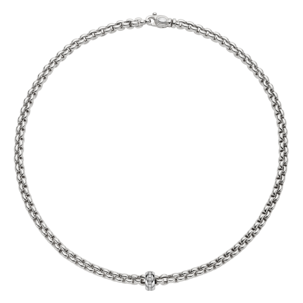 Fope Flex it Eka Weißgold Halskette mit Diamanten 72110CX_BB_B_XBX