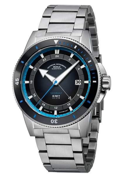 Mühle Glashütte Sportivo Travel GMT M1-52-13-MB bei Juwelier Hungeling