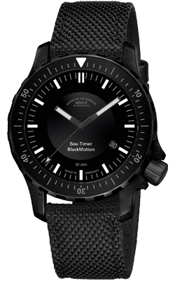 Mühle Glashütte Sea-Timer BlackMotion M1-41-83-NB bei Juwelier Hungeling