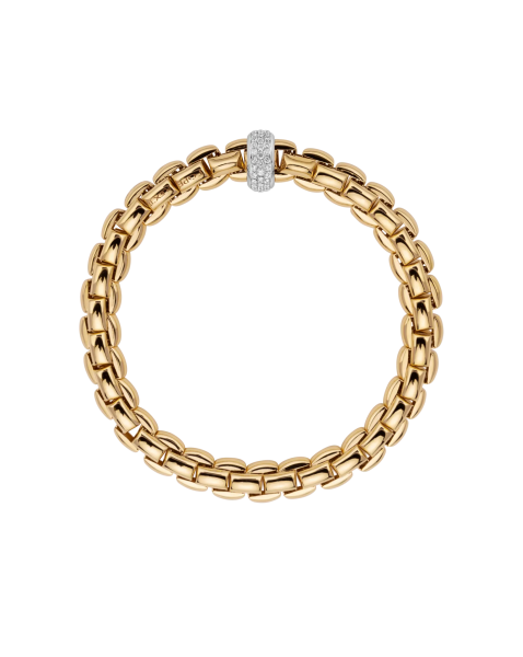 Fope Eka Flex it Gelbgold Armband mit Diamanten 60711BX_PB