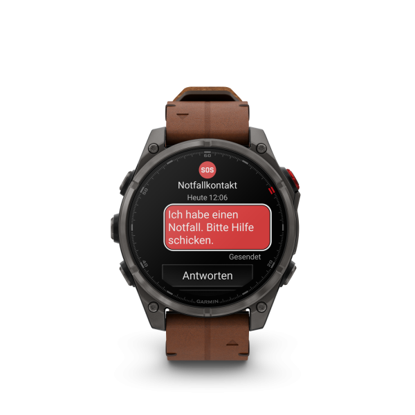 Garmin fēnix 8 Pro - 47 mm AMOLED Sapphire Schwarz/CarbongrauTitan DLC 010-03198-40