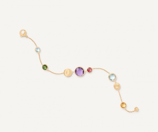 Jaipur Color Leichtes Armband aus Gold mit bunten Edelsteinen BB1485_MIX01_Y_02