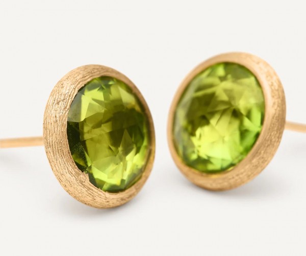 Jaipur Colour Ohrsteckler aus Gold mit Peridot, klein OB957_PR01_Y_02
