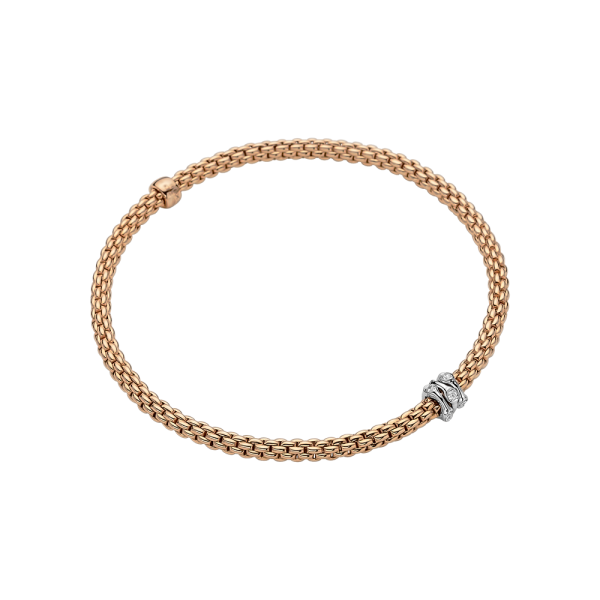Fope Prima Flex it Rotgold Armband mit Diamanten 74308BX_BB_R_BBB
