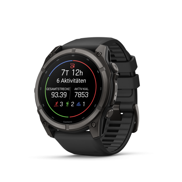 Garmin fēnix 9 - 51 mm Schwarz/Carbongrau DLC Titan 010-04763-11
