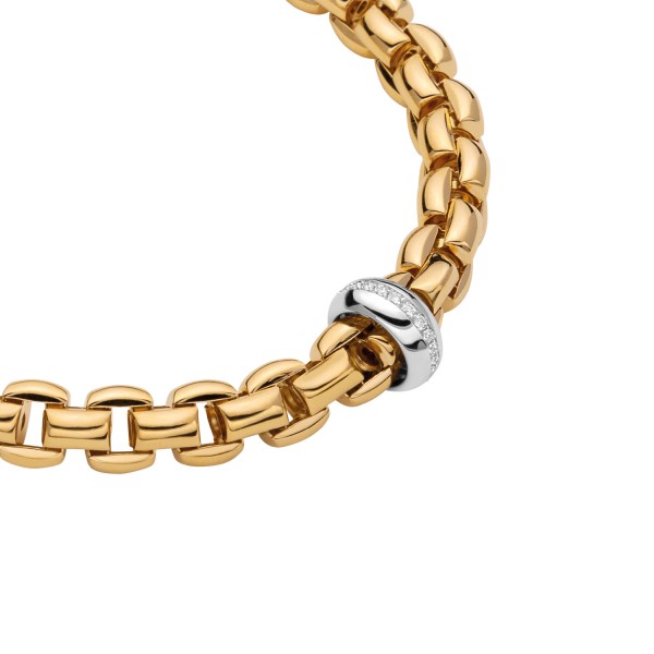 Fope Eka Gelbgold Collier mit Diamanten 60711CX_BB_Y_XBX_043
