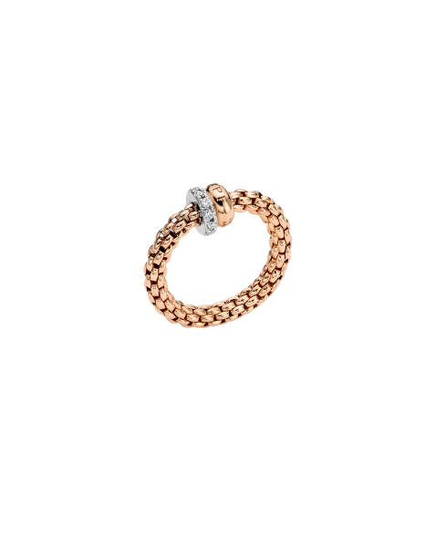 Fope Solo Flex it Roségold Ring mit Pavébesatz 62408AX_PB_R_BRX