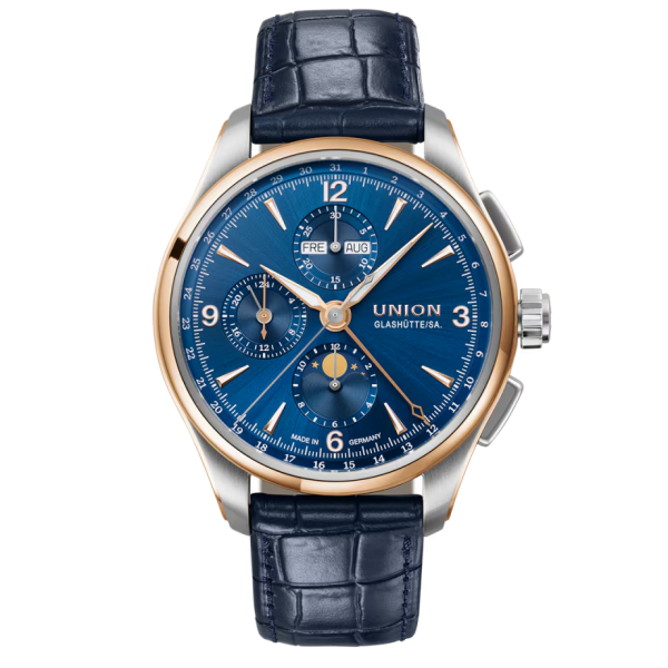 Union Glashütte Belisar Chronograph Mondphase D907.425.46.047.01 bei Juwelier Hungeling