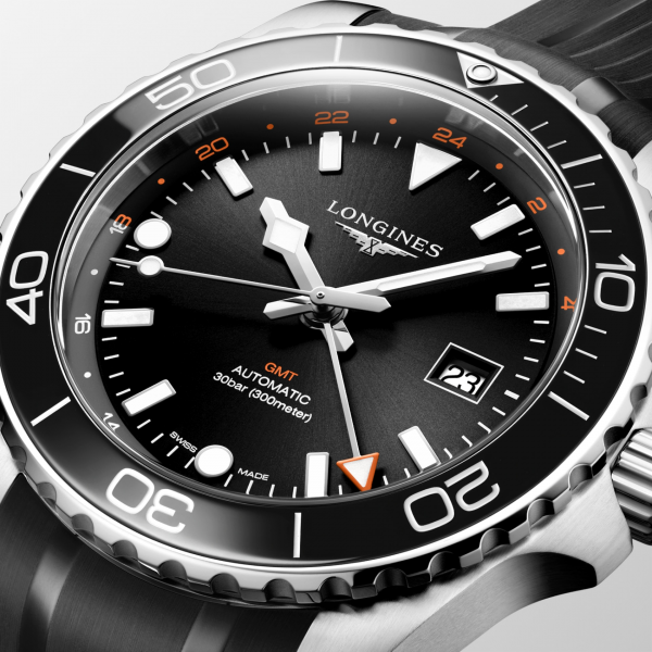 HydroConquest GMT Automatic Ø 43 mm L3.890.4.56.9