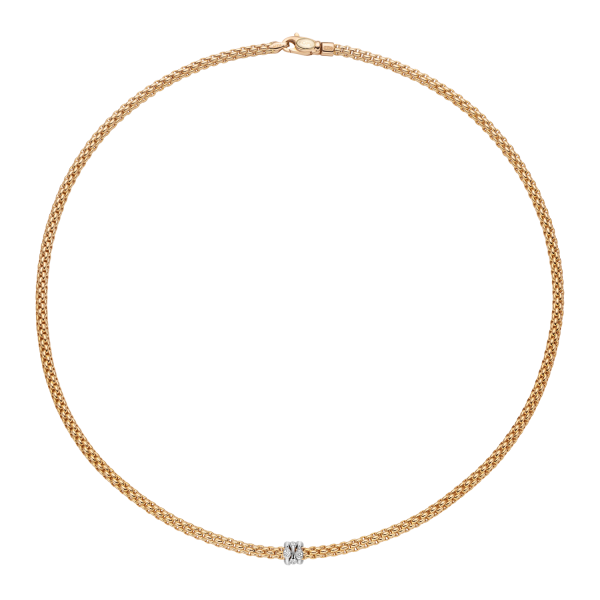 Fope Prima Gelbgold Collier mit Diamanten 74308CX_BB_Y_BBB