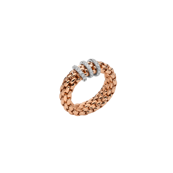 Fope Vendôme Flex it Rosegold Ring mit Diamant-Pavé 59202AX_PB