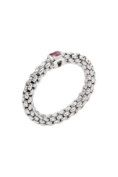 Fope Souls Flex it Weissgold Ring mit rosa Saphir 09E08AX_B3_B_XBX_00S