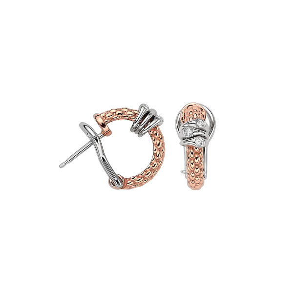 Fope Prima Roségold Ohrringe mit Diamanten OR746 BBR bei Juwelier Hungeling