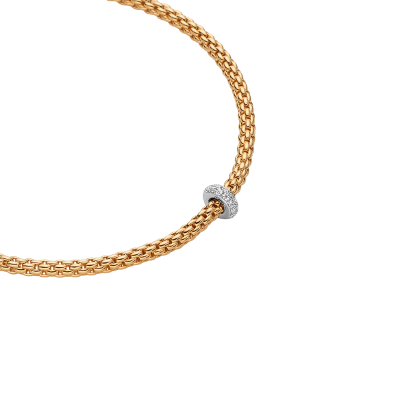 Fope Prima Gelbgold Collier mit Diamanten 74508CX_BB