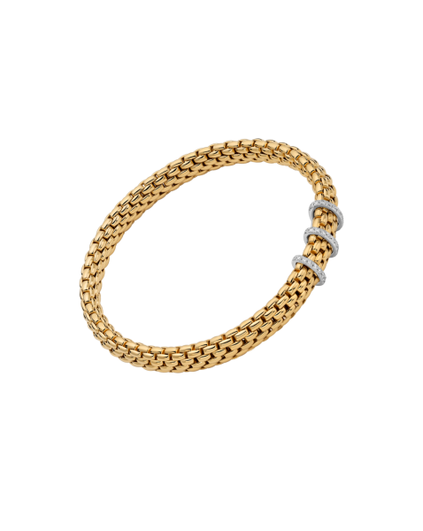 Fope Vendôme Flex it Gelbgold Armband mit Diamant-Pavé 59202BX_PB