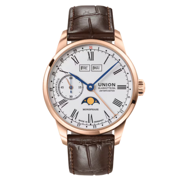 Union Glashütte 1893 Johannes Dürrstein Edition Mondphase Limitierte Jubiläumsedition D903.458.76.013.09 bei Juwelier Hungeling