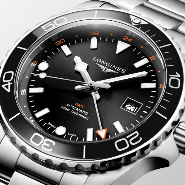 HydroConquest GMT Automatic Ø 43 mm L3.890.4.56.6