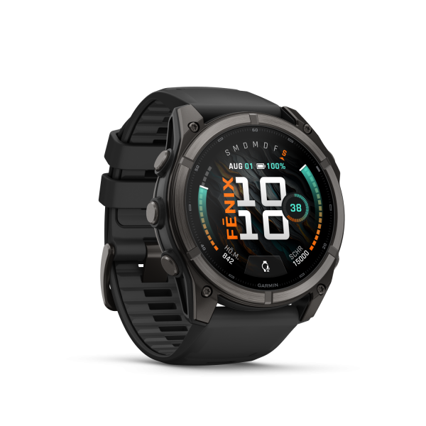 Garmin fēnix 9 - 51 mm Schwarz/Carbongrau DLC Titan 010-04763-11 bei Juwelier Hungeling