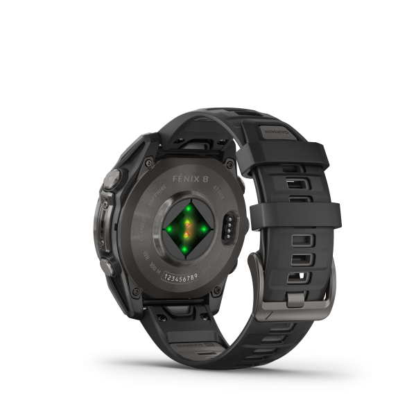 Garmin fēnix 8 - 47 mm AMOLED Sapphire Schwarz/Carbongrau Titan DLC 010-02904-21