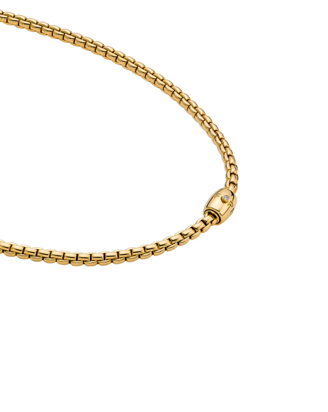 Fope Eka Flex it Gelbgold Halskette mit Diamant 07F01CX_BB_G_XGX_043 bei Juwelier Hungeling