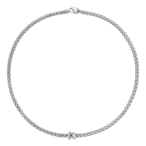 Fope Solo Weissgold Collier mit Pavébesatz 62406CX_PB_B_BBX