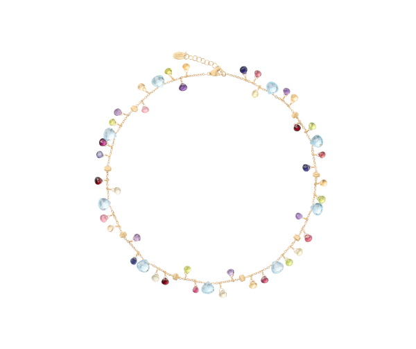 Marco Bicego Paradise Halskette aus Gold mit bunten Edelsteinen CB2584-E_MIX01T_Y_02 bei Juwelier Hungeling