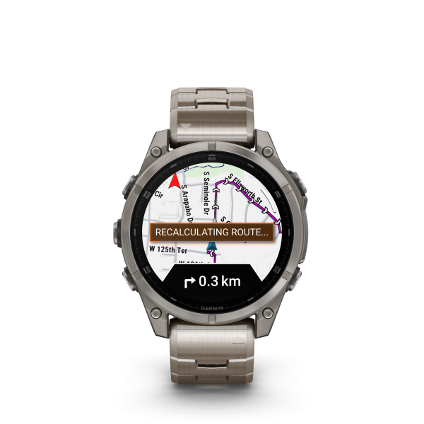 Garmin fēnix 8 - 47 mm AMOLED Sapphire Graphit/Titanium Titan 010-02904-40