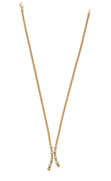 Fope Prima Flex'it Gelbgold Halskette mit Diamanten 746C BBR bei Juwelier Hungeling