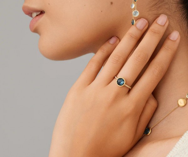 Jaipur Colour Ring mit London Blue Topas und Diamanten AB632-B_TPL01_Y_02