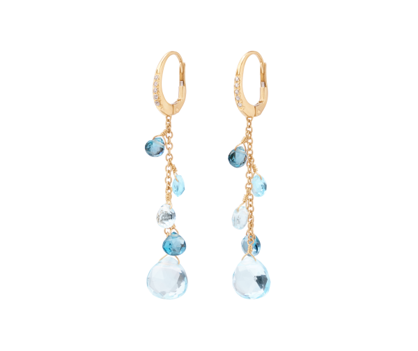 Marco Bicego Paradise Ohrringe mit Diamanten und Topas-Mix OB1743-MB_TP01_Y_02 bei Juwelier Hungeling